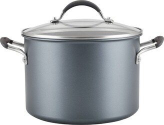 A1 Series with ScratchDefense Technology 8qt Nonstick Induction Wide Stockpot with Lid Graphite