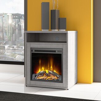 Studio C 24W Electric Fireplace with Shelf