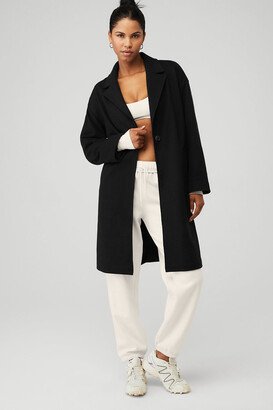 VIP Blazer Trench Jacket in Black, Size: XS