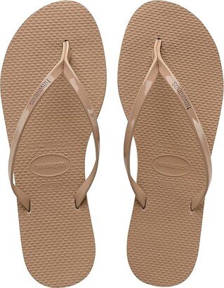 You Metallic Flip Flop Sandal (Crocus Rose) Women's Sandals