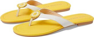 Roxy Flip-Flop (White/Yellow) Women's Sandals