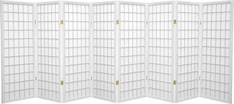 Handmade 4' White 8-Panel Window Pane Shoji Screen