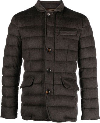 Padded Button-Up Down Jacket