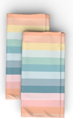 Cloth Napkins: Rainbow Dreams - Multi Cloth Napkin, Longleaf Sateen Grand, Multicolor