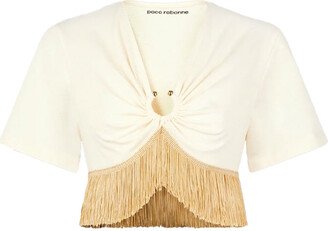 Rabanne Fringe Crop Top