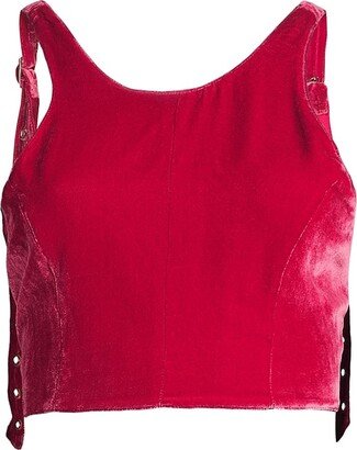 Bon Jacques Velvet Crop Top