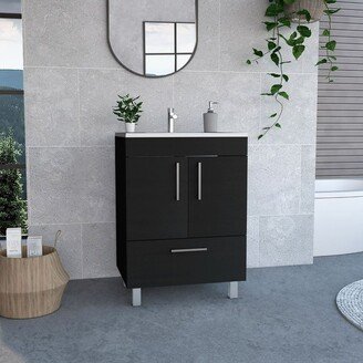FM Furniture Othello Single Bathroom Vanity, Double Door Cabinet, One Drawer