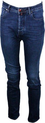 Bard J688 Jeans In Premium Edition Stretch Denim With 5 Pockets With Closure Buttons And Branded Label