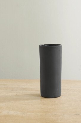 Net Sustain Round Medium Porcelain Vase - Gray