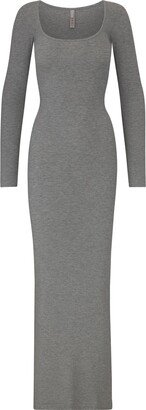 Soft Lounge Long Sleeve Dress | Heather Grey