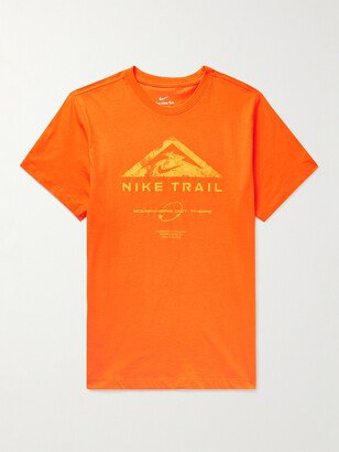 Nike Running Trail Logo-Print Dri-FIT T-Shirt