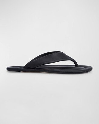 Dasha Leather Flat Thong Sandals-AA