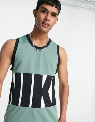 Nike Basketball Dri-FIT Starting Five jersey in green