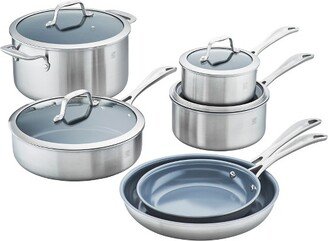 Spirit Ceramic Nonstick Cookware Set, , Stainless Steel