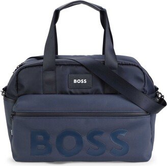 BOSS Kidswear Logo-Patch Changing Bag