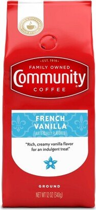 Community Coffee French Vanilla Medium Dark Roast Ground Coffee - 12oz