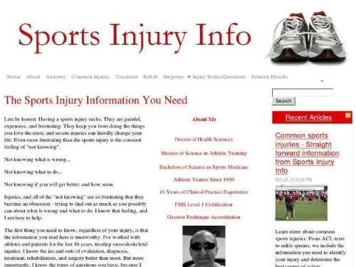 Sports-Injury-Info.com Promo Codes & Coupons