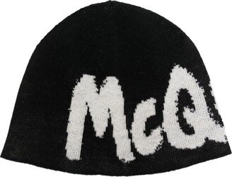 Logo-Print Wool Beanie