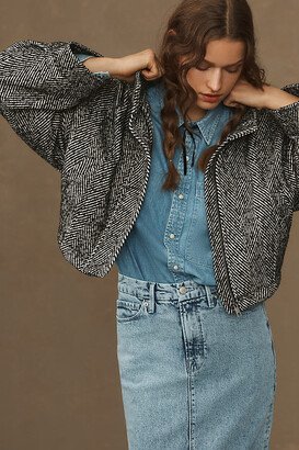 By Anthropologie Cropped Twill Dolman Jacket