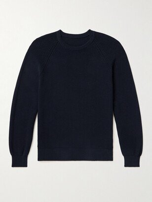 Ribbed Cotton Sweater-AA