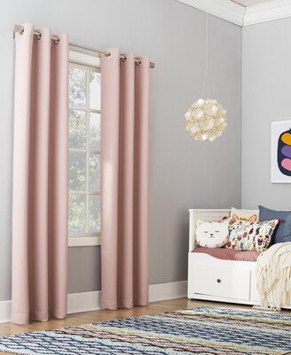 Riley Kids Bedroom Blackout Grommet Curtain Panel, 63 L x 40 W