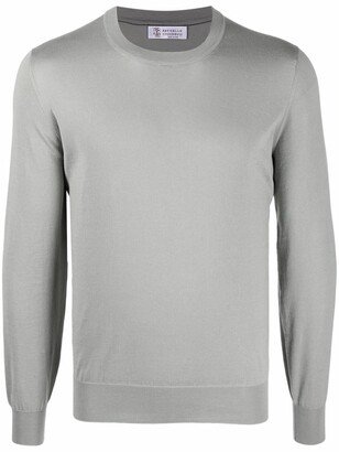 Long-Sleeved Cotton Jumper-AA