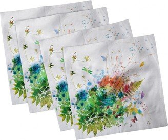 Watercolor Set of 4 Napkins, 18 x 18