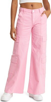 High Waist Wide Leg Cargo Jeans