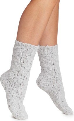 Cable Slipper Socks