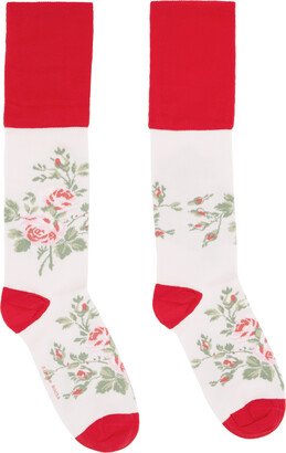 Pink Floral Socks