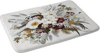 Iveta Abolina Ruby Autumn Memory Foam Bath Mat White