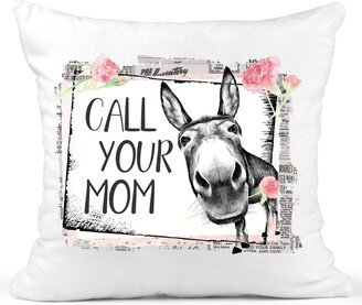 Call Your Mom Pillow Cover, Dorm Room Decor, Pillow, Graduation Gift, Apartment Girly