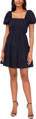 Petites Womens Shift Short Mini Dress