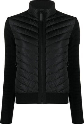 HyBridge padded knitted jacket