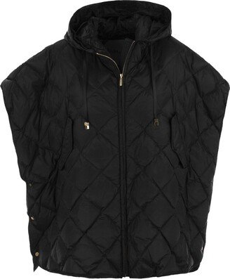 Drawstring Quilted Jacket-AC