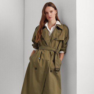 Ralph Lauren Double-Breasted Twill Trench Coat