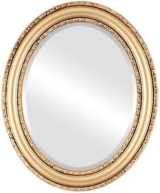 OVALCREST by The OVALCREST Mirror Store Dorset Framed Oval Mirror in Gold Spray