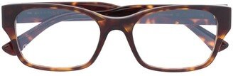 Tortoiseshell-Effect Square Glasses-AA