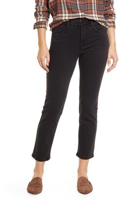 'Ab'Solution High Waist Ankle Slim Straight Leg Jeans