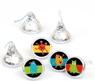 Big Dot Of Happiness Monster Bash - Round Candy Sticker Favors (1 sheet of 108)