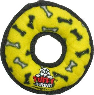 Tuffy Jr Ring Yellow Bone, Dog Toy