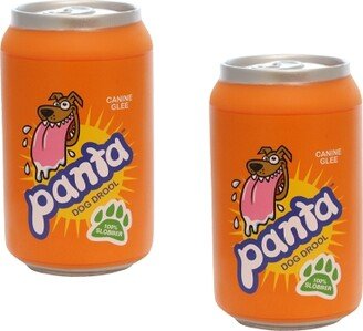 Silly Squeaker Soda Can Panta, 2-Pack Dog Toys