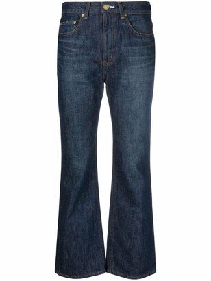 Bootcut Cropped Jeans