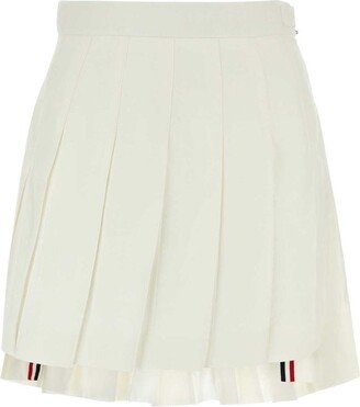 High-Waist Pleated Mini Skirt-AA