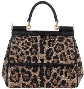 Leopard Printed Medium Sicily Handbag