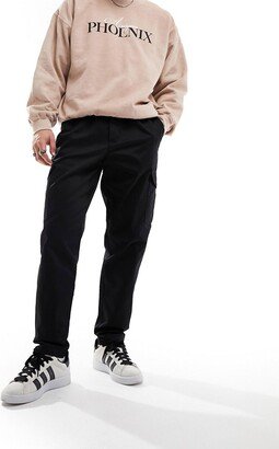 Bill Zack loose fit cargo pants in black