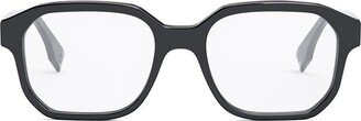 Fendi Eyewear Geometric Frame Glasses-AB