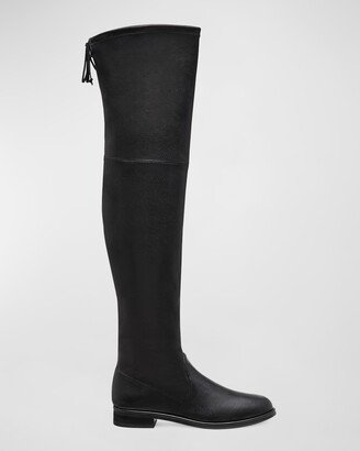 Lowland Stretch Leather Over-The-Knee Boots