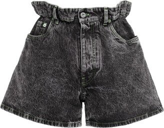 Paperbag Waist Denim Shorts