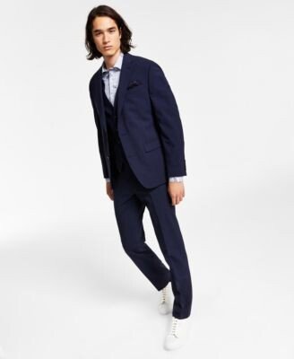 Mens Slim Fit Solid Wool Suit Separates Created For Macys